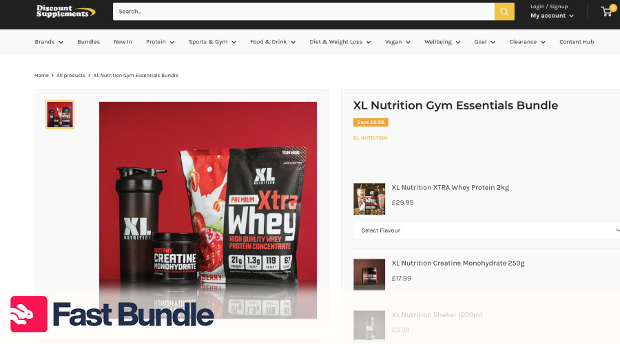 Discount supplements simple bundle