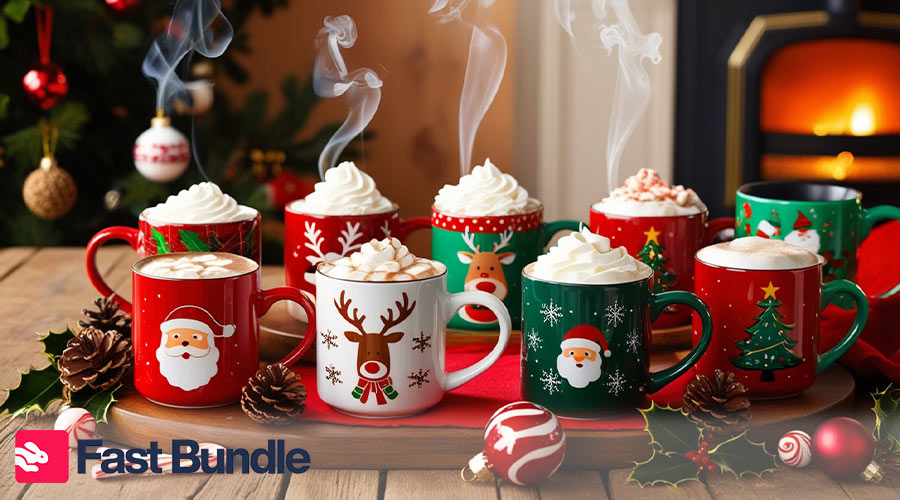 Christmas-Themed Mugs