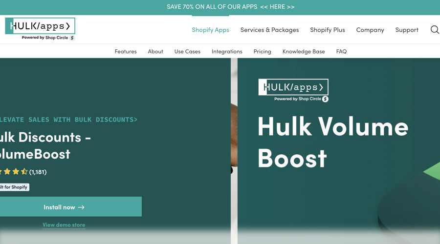 Hulk Volume Discount app