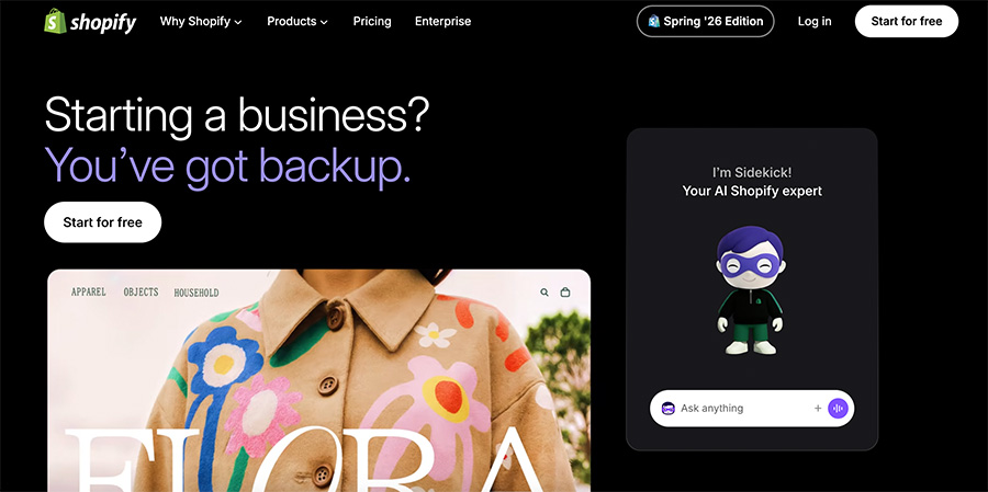 Shopify Sidekick AI assistant